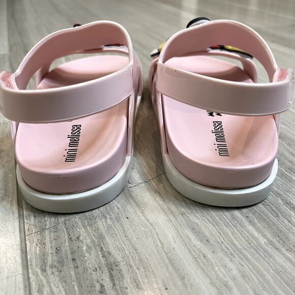 Mini Melissa Cosmic Disney Sandals Girls Disney Minnie and Mickey Mouse Pink C10 - Picture 6 of 12
